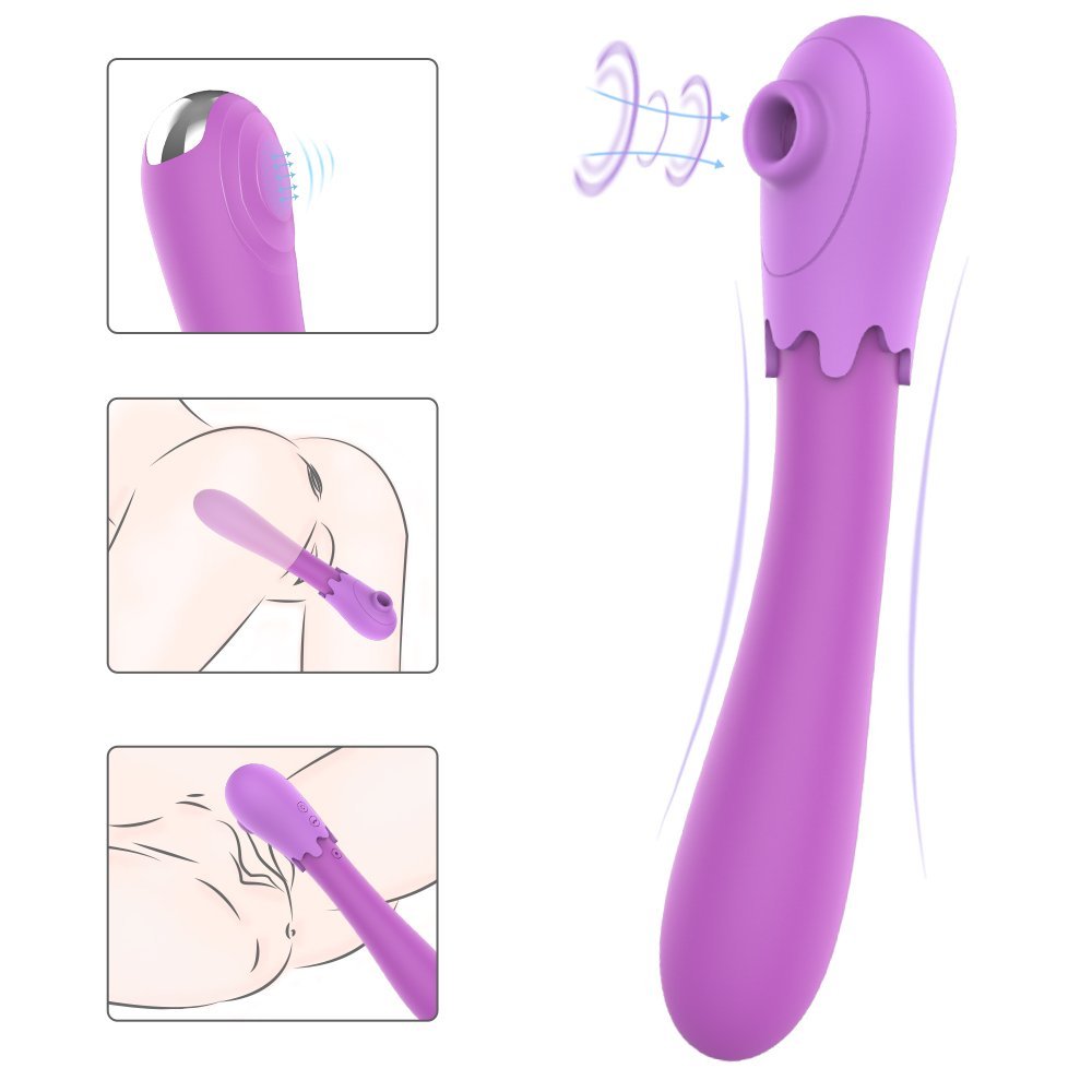 Happy Eggplant ?C Suction & Patting Toy