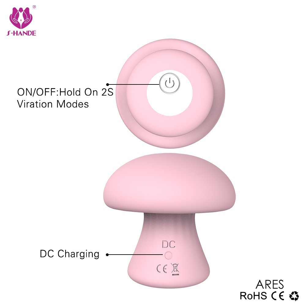 Ergonomic grip of Mini Mushroom wand massager