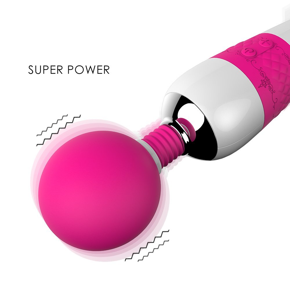 Soft silicone head of SWAND wand massager