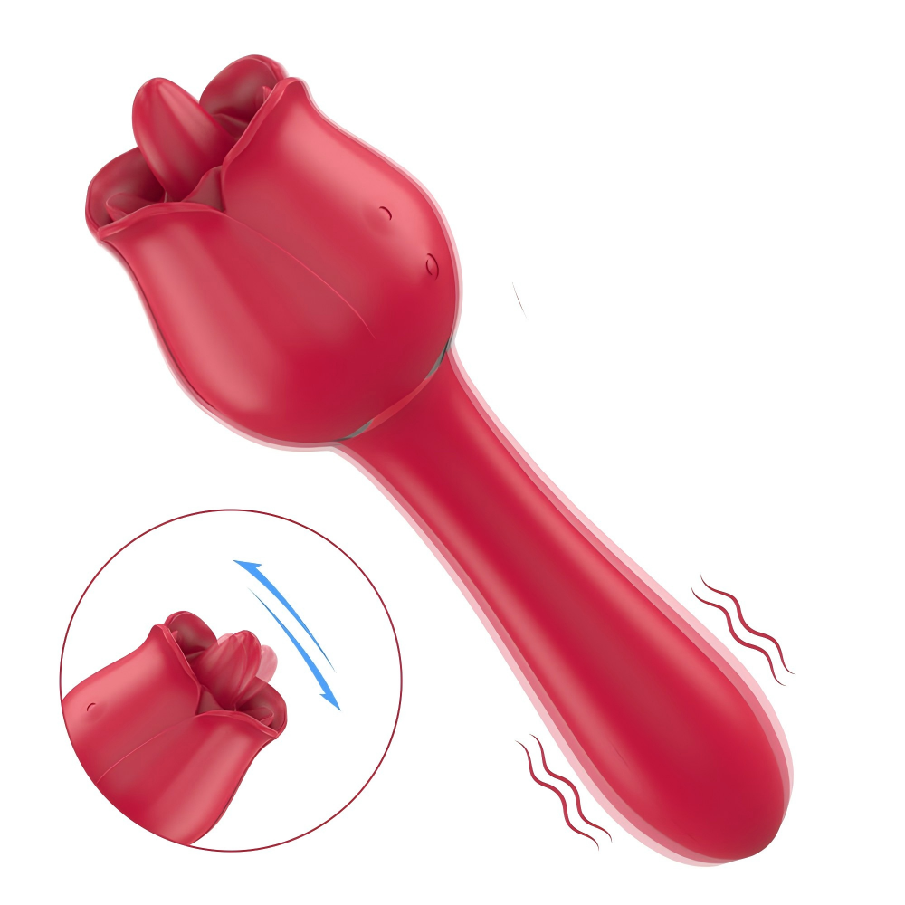 Rose Pro 6 - Licking & Vibrating Rose Toy