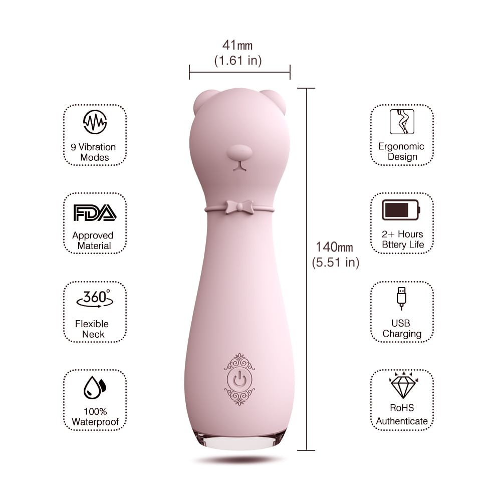 BONNIE bear wand massager compact size