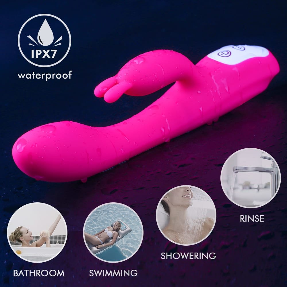 Waterproof NAUGHTY heated rabbit vibrator