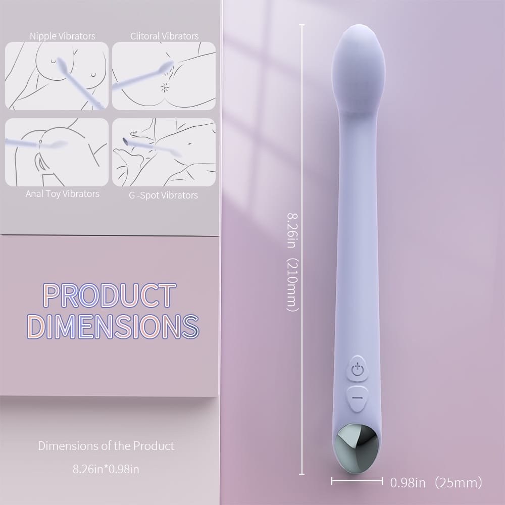 NoteVibe G-spot vibrator size dimensions