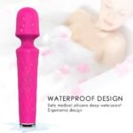Waterproof LUNA wand massager for shower