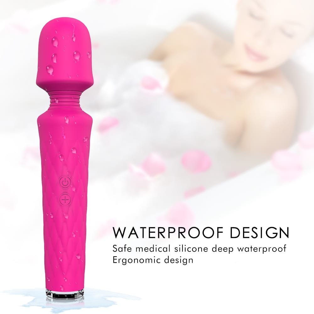 Waterproof LUNA wand massager for shower