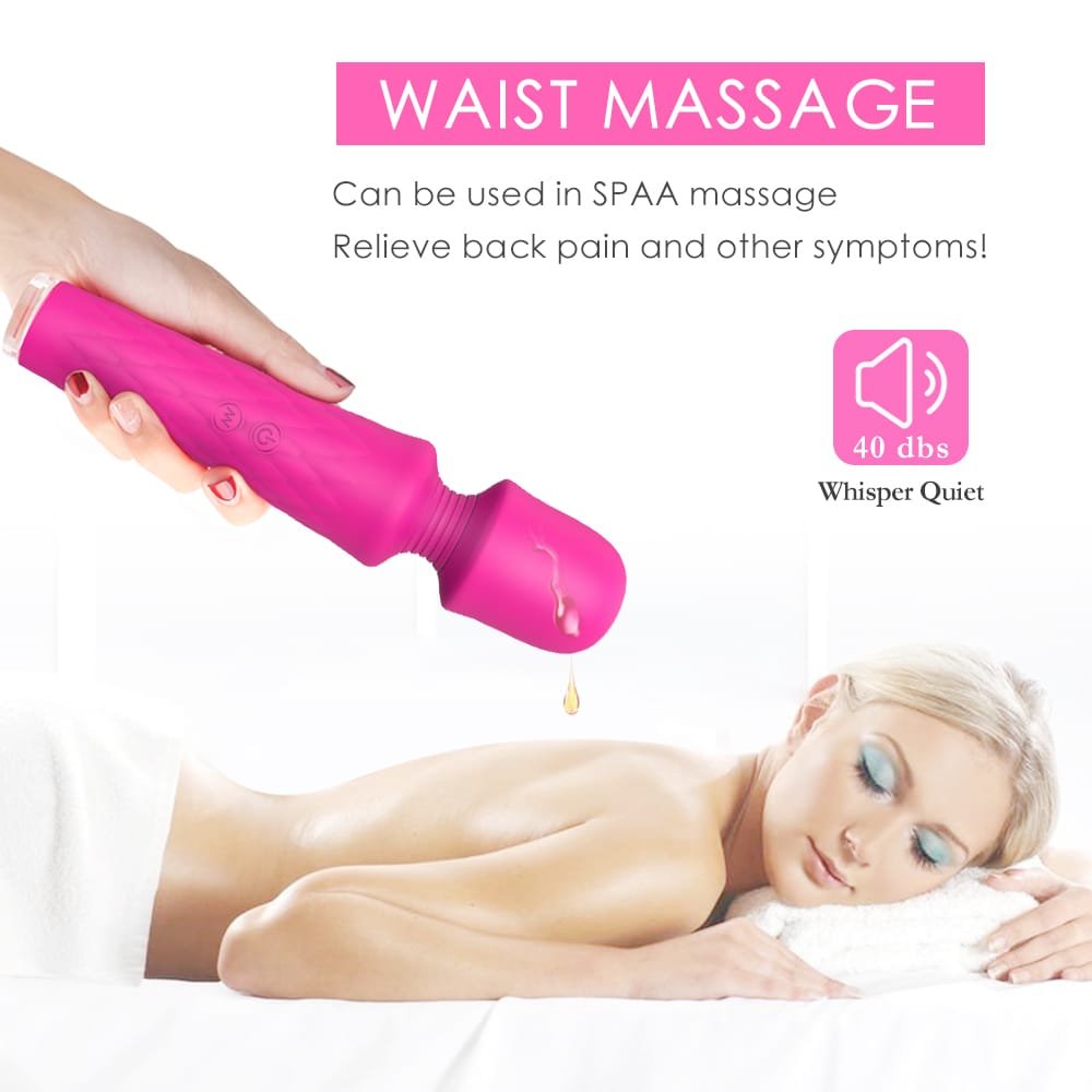 Ergonomic handle of LUNA wand massager