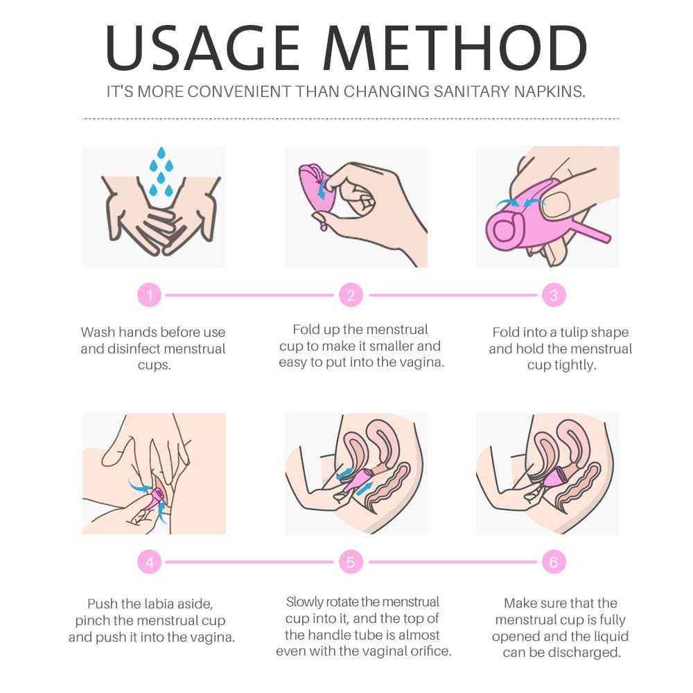Size dimensions of UltraComfort Large Silicone Menstrual Cup