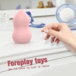 Travel-friendly Peach vibrating egg size