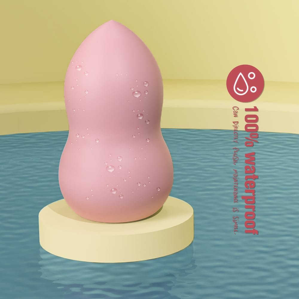 Soft silicone texture of Peach vibrating egg