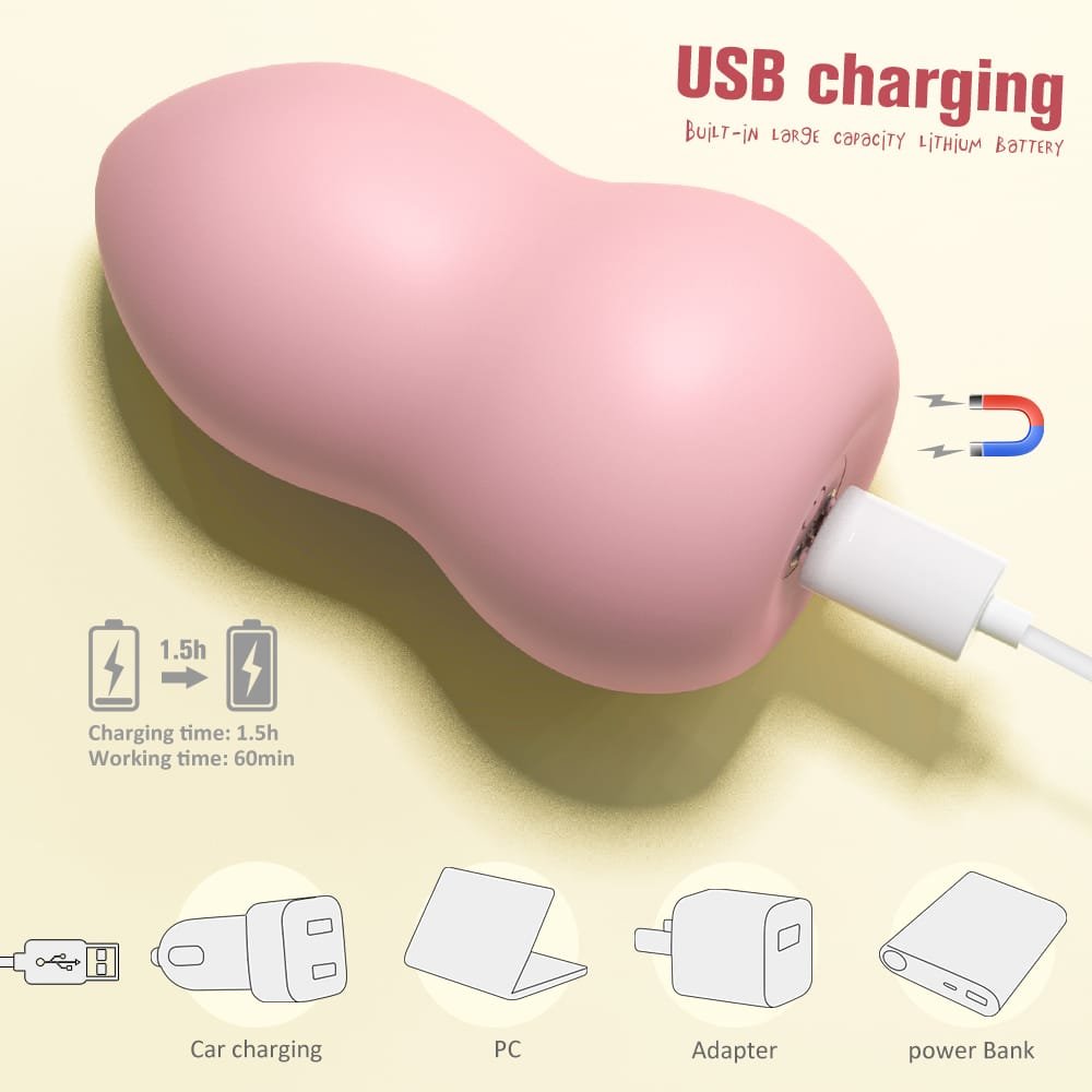 USB charging Peach beauty blender egg