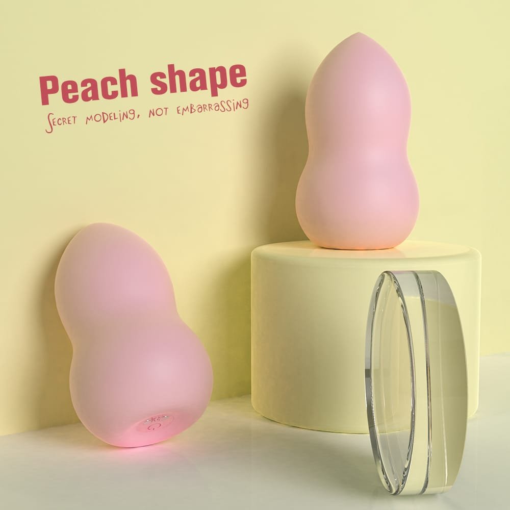 Peach vibrating egg gift-ready design