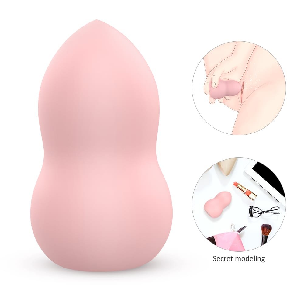Peach Beauty Blender Shaped Vibrating Egg main product image