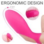 Extended contoured tip of Vicky finger vibrator