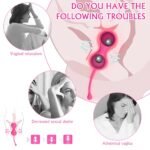 Pink spiral kegel balls lifestyle scene