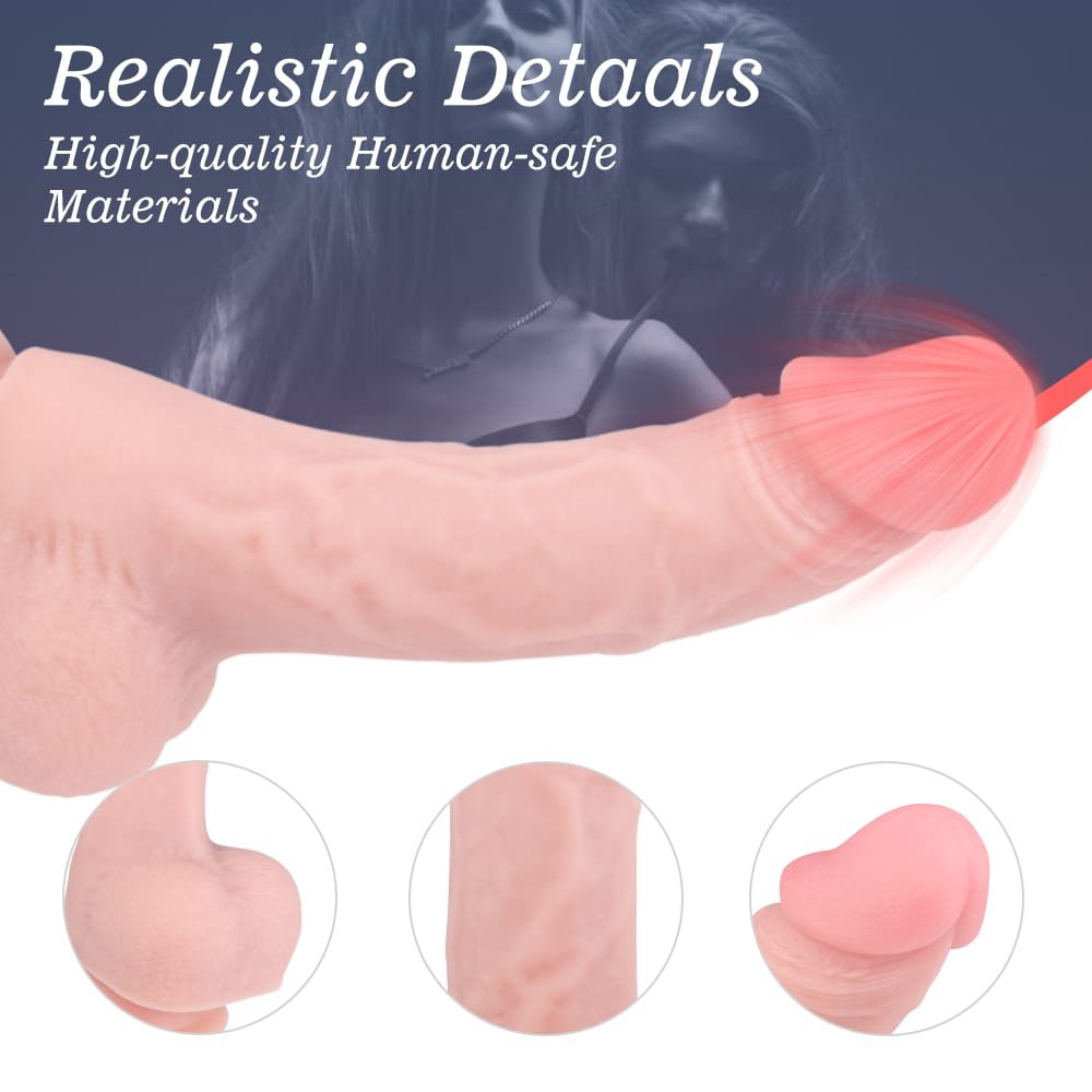 Lifelike texture of Baron realistic silicone dildo