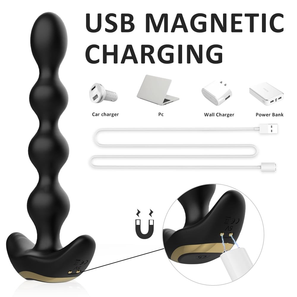 USB charging Austin pagoda anal beads