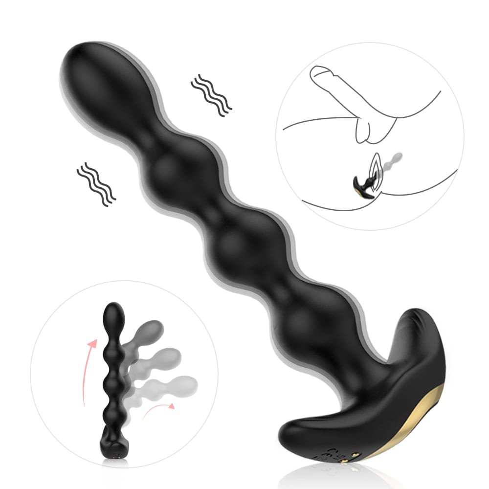 Austin Flexible Pagoda Silicone Anal Beads main product image