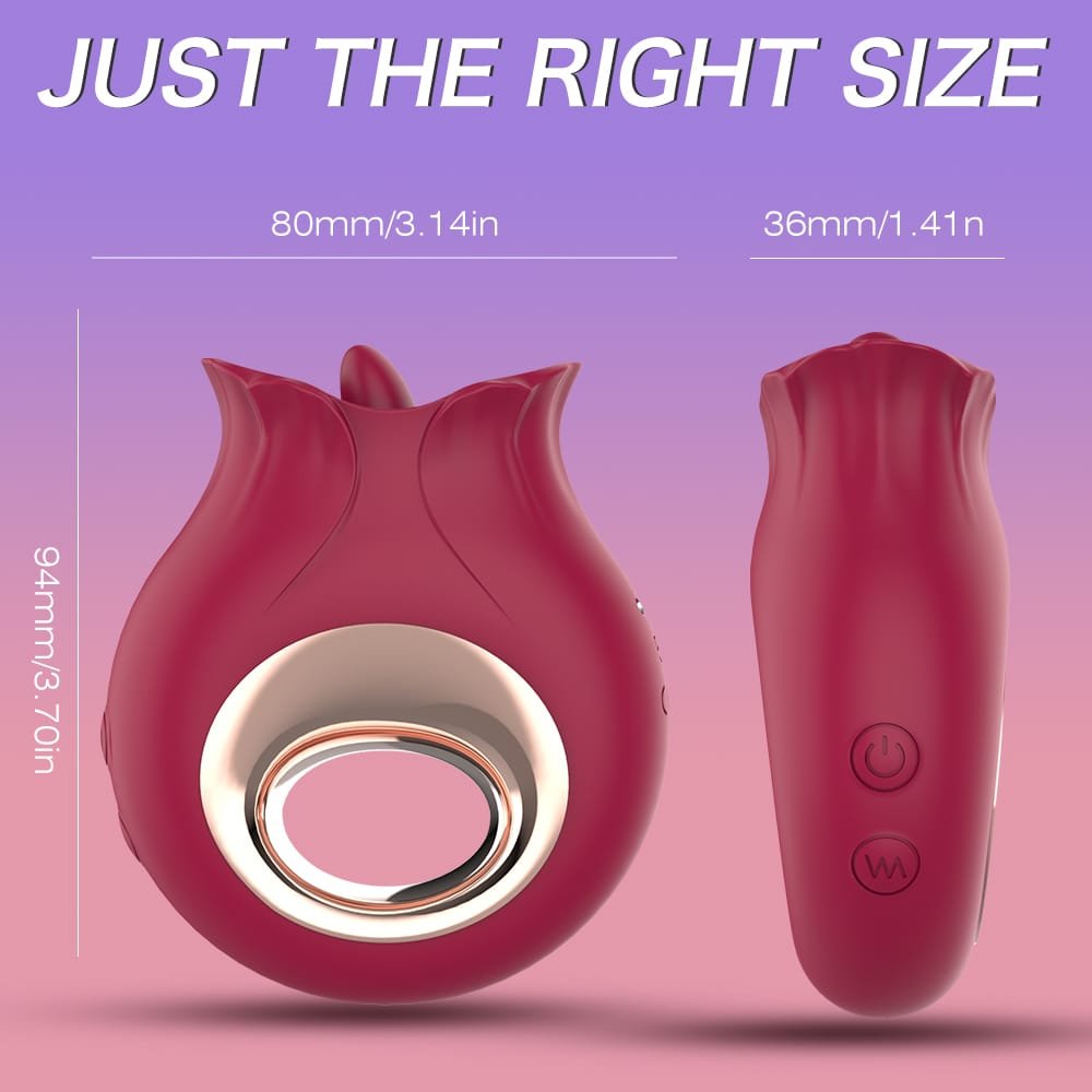 Elegant rose design of French Kiss vibrator