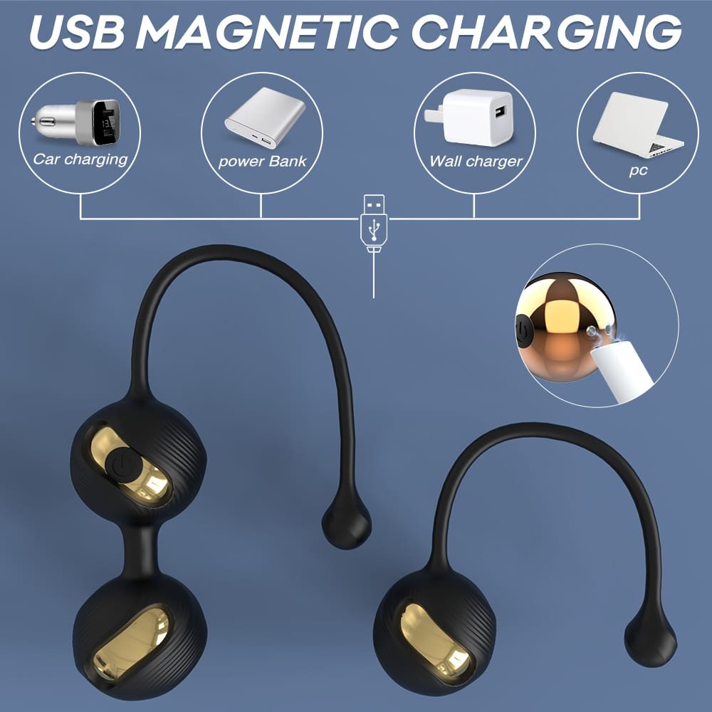 USB charging vibrating kegel balls