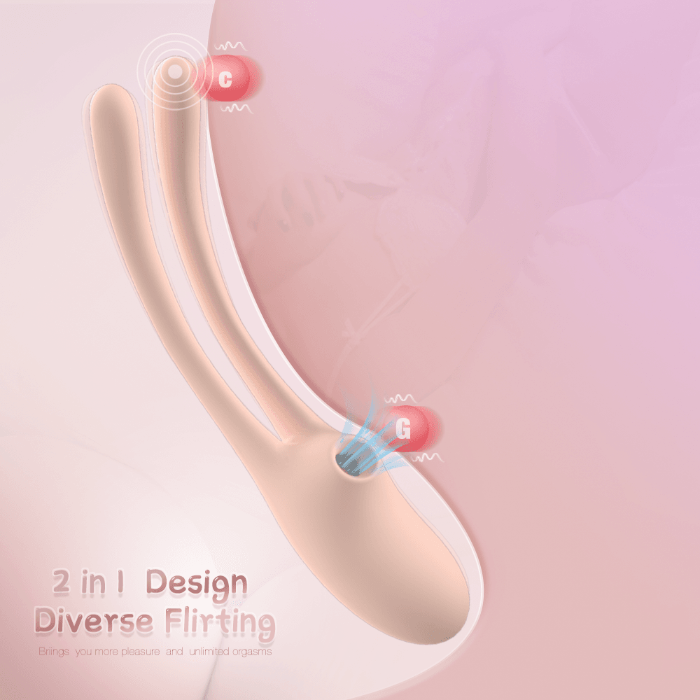 Waterproof Rabbit Ear wand vibrator