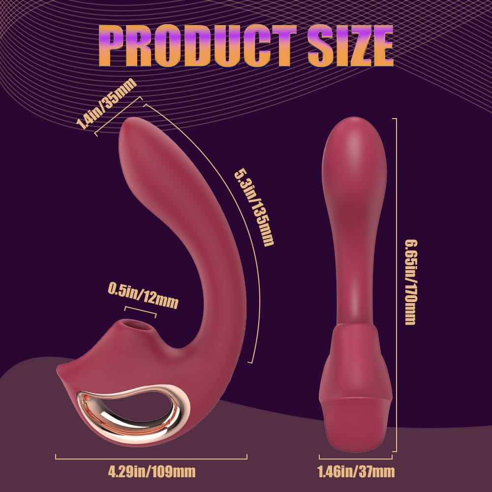 Selene clitoral suction vibrator size dimensions