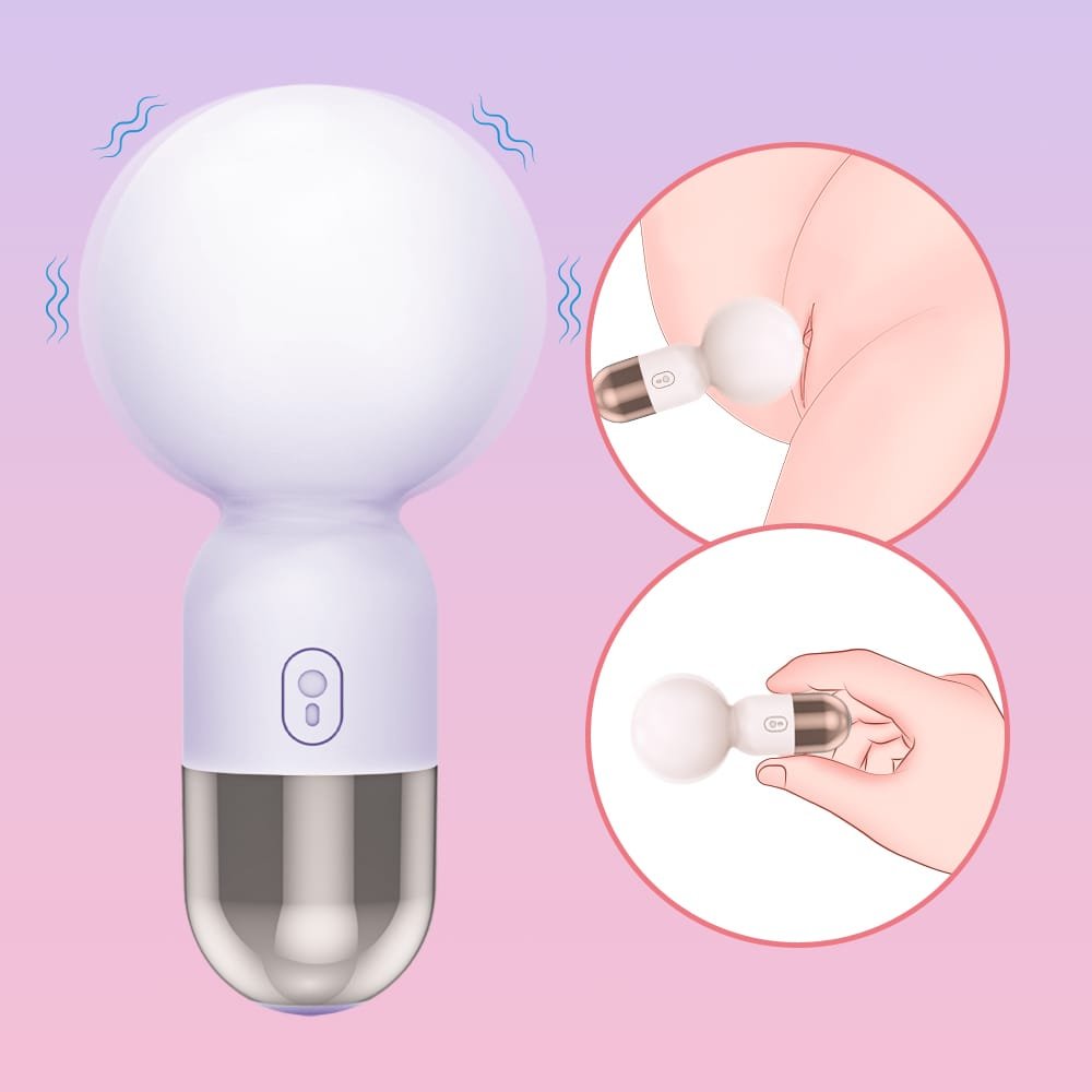 Sweet Pop mini wand massager side profile