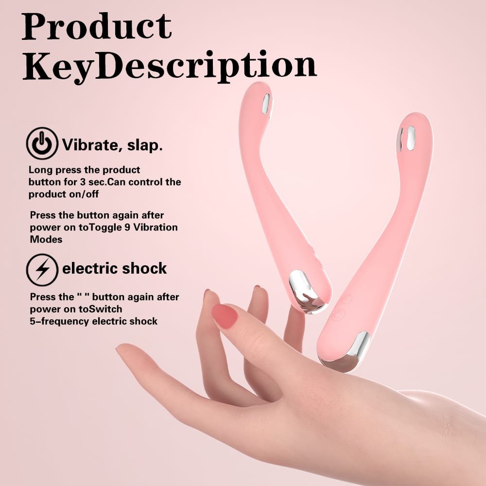 Electric stimulation nodes of ShockMe vibrator