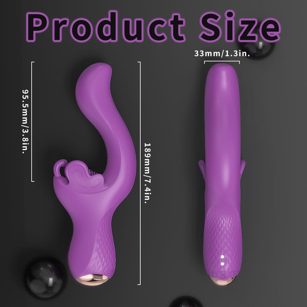 Butterfly Love vibrator size dimensions
