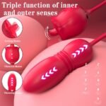 Thrusting dildo detail of Voluptuous Flower-13 rose toy
