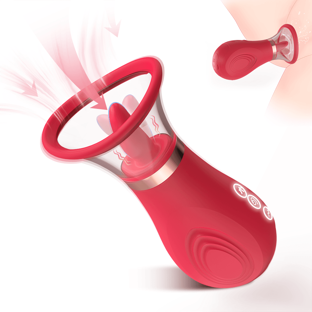 Sibyl Triple Action Vibrating Tongue Licking Sex Toy main image
