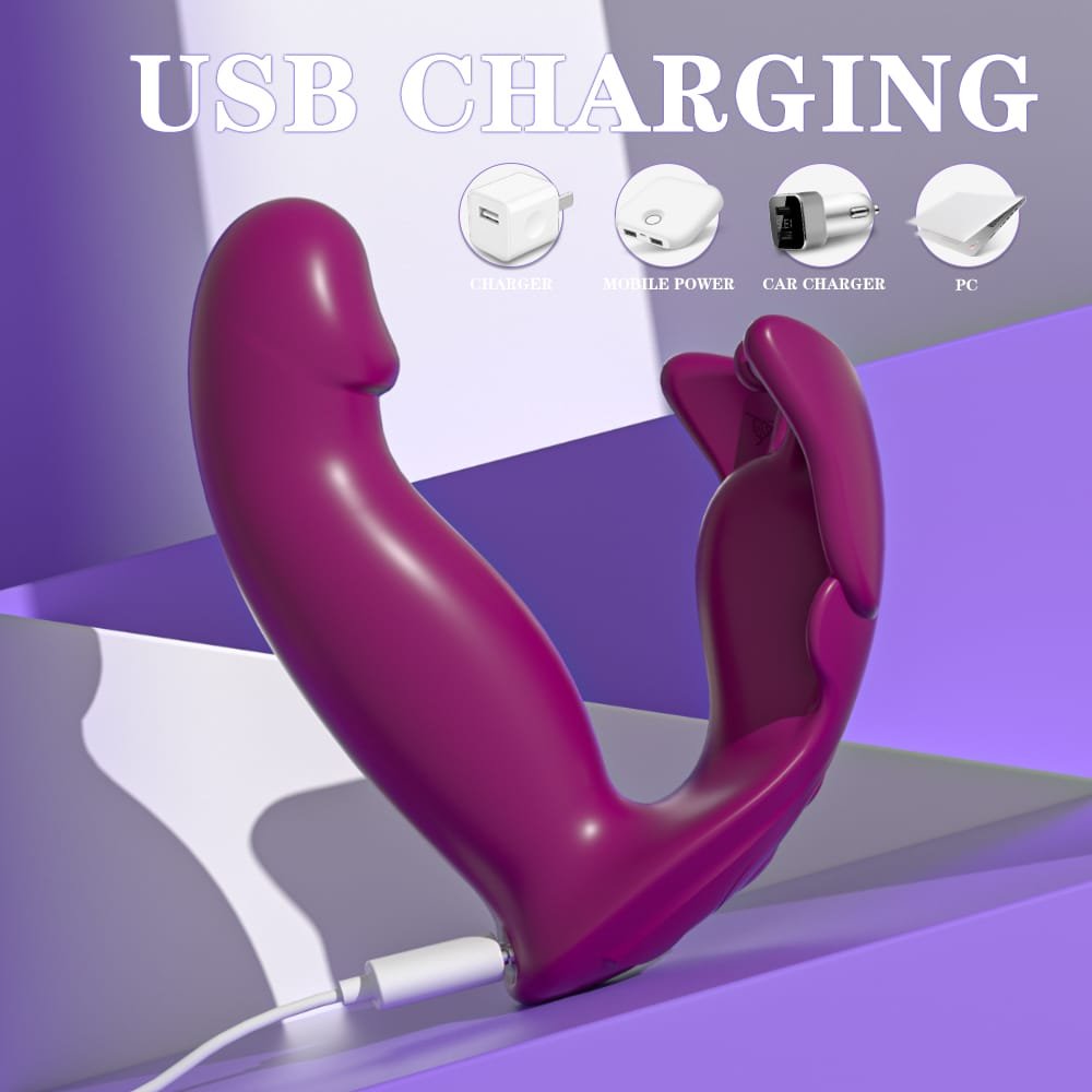 USB charging Black Angel butterfly vibrator