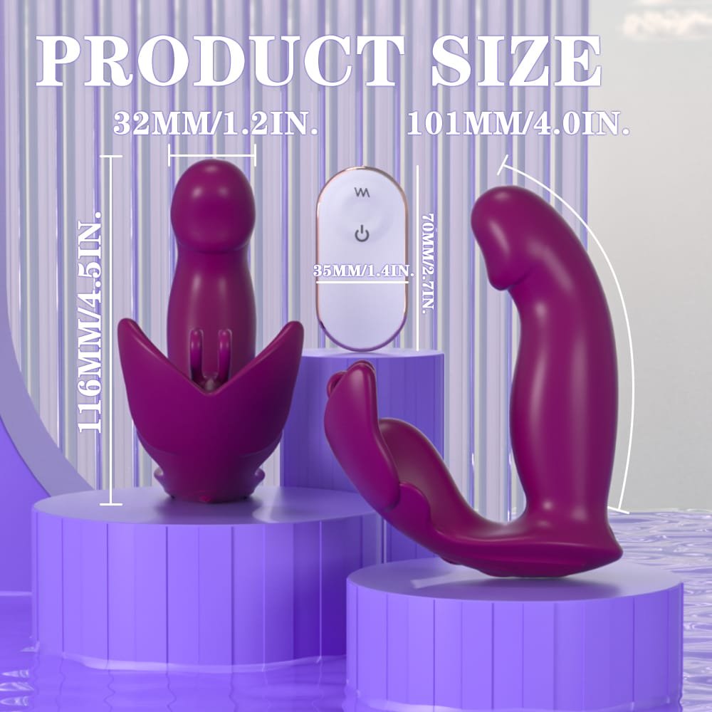 Black Angel butterfly vibrator size dimensions