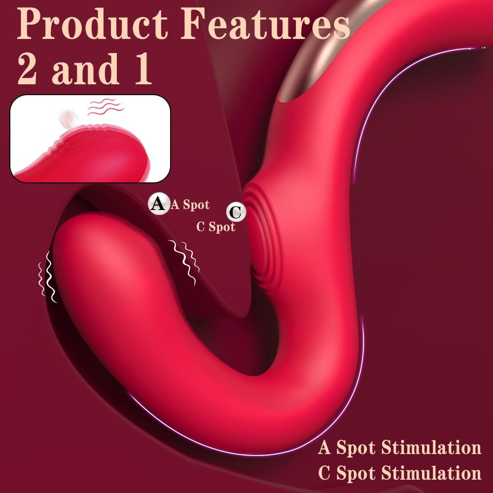 Genie vibrator flapping and vibration dual function