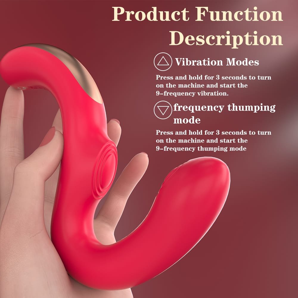 Genie S-shaped vibrator G-spot lever stimulation
