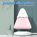 Compact size of Snow Mountain sucking vibrator