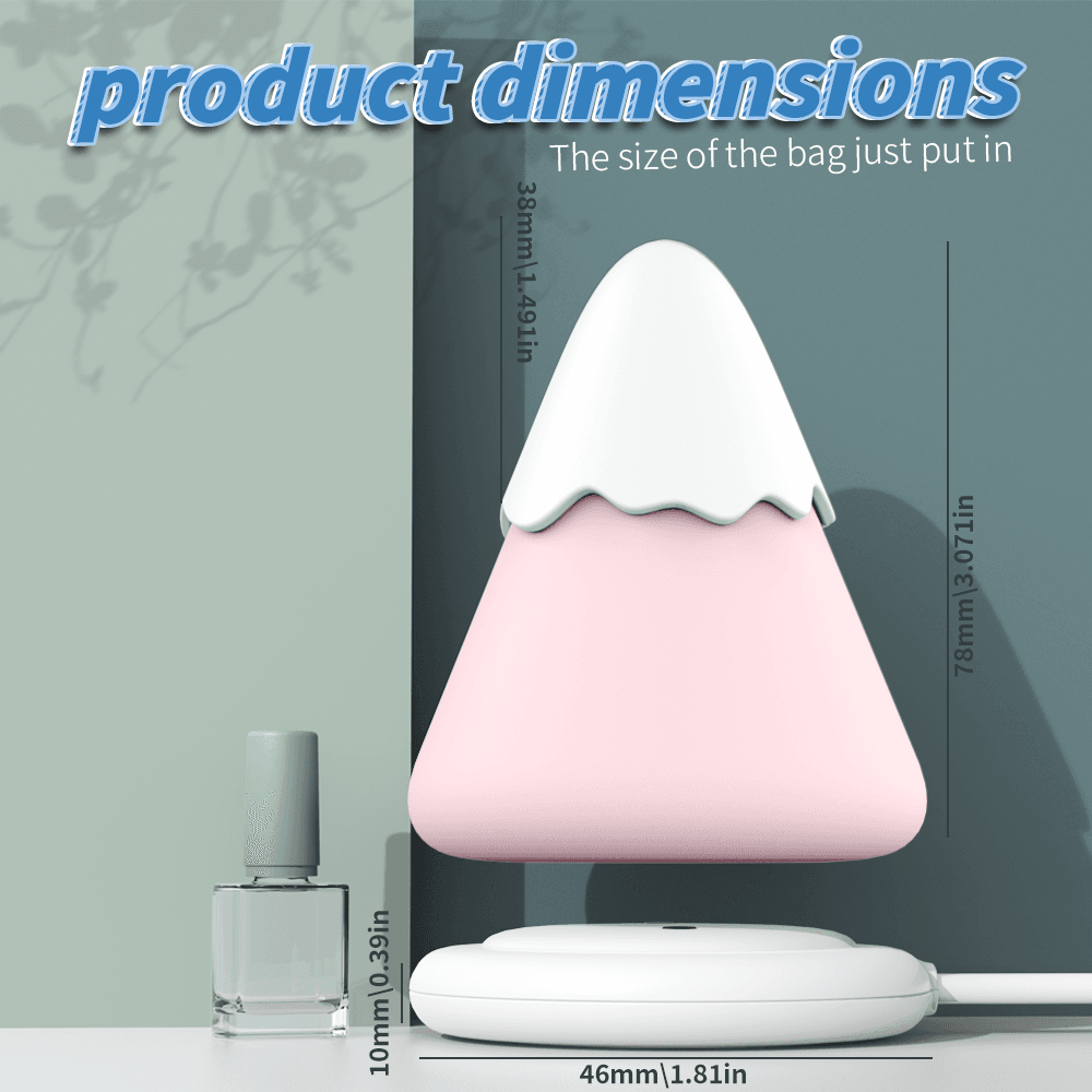 Compact size of Snow Mountain sucking vibrator