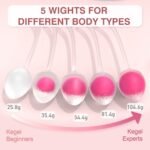 Crystal Strawberry kegel ball set size dimensions