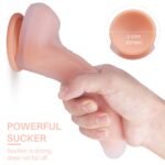 Strong suction cup base of Bend It Real Dual Layer Dildo