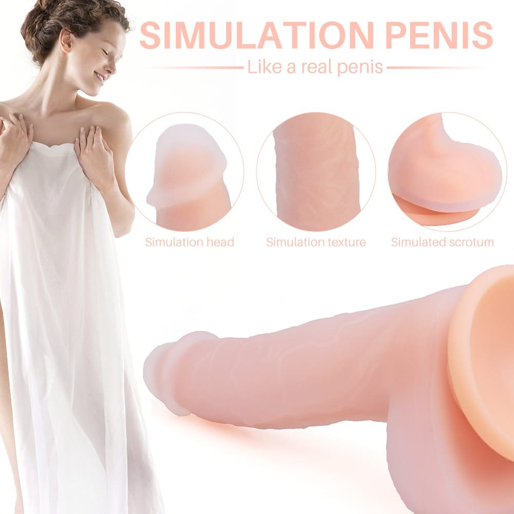 Lifelike realistic feel of Bend It Real Dual Layer Suction Dildo