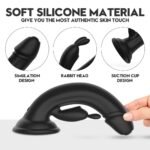 Body-safe silicone material of Dual Shock Dildo Vibrator