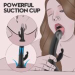 Soft silicone texture of Dual Shock RealFeel Suction Dildo