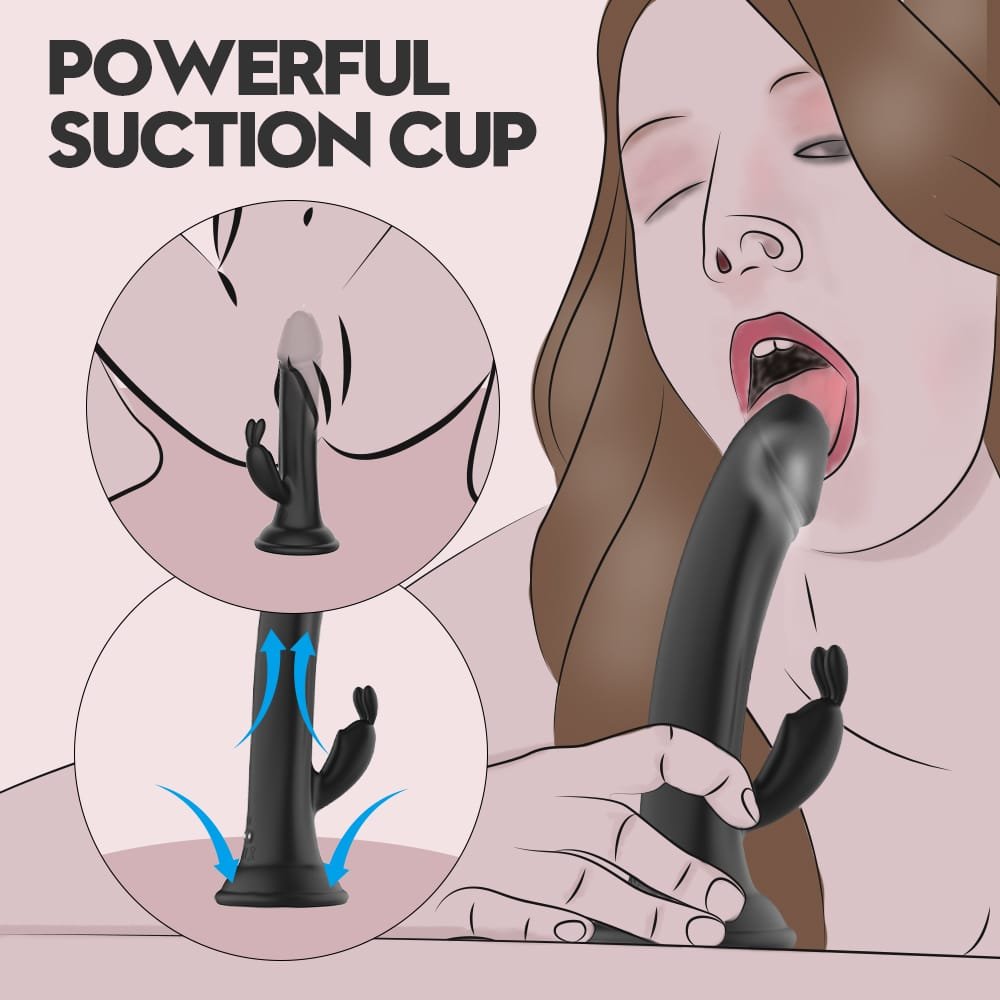 Soft silicone texture of Dual Shock RealFeel Suction Dildo