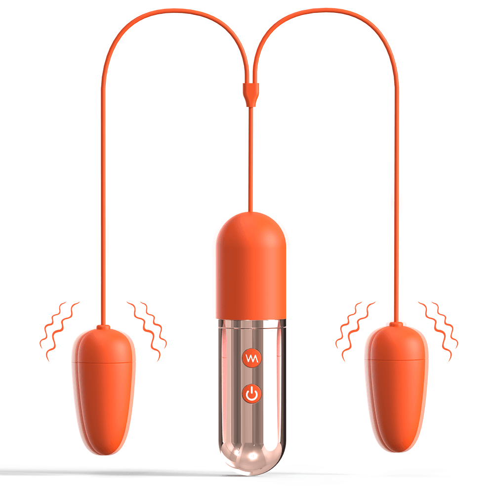 DuoCharge Detachable Double Bullet Vibrating Egg main product image