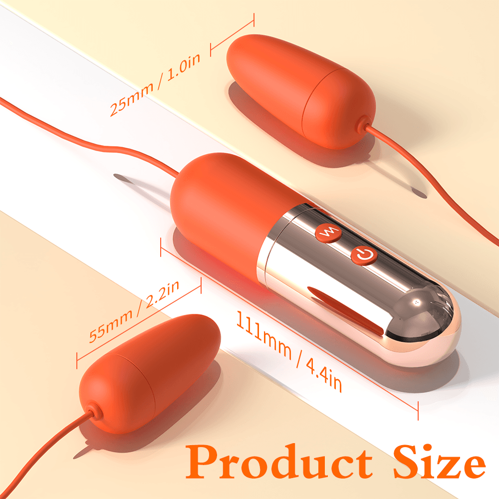 DuoCharge bullet vibrating egg size dimensions