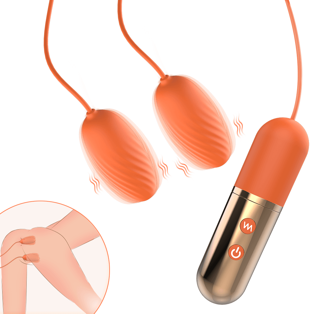 HelixCharge Double Silicone USB Vibrating Egg main product image
