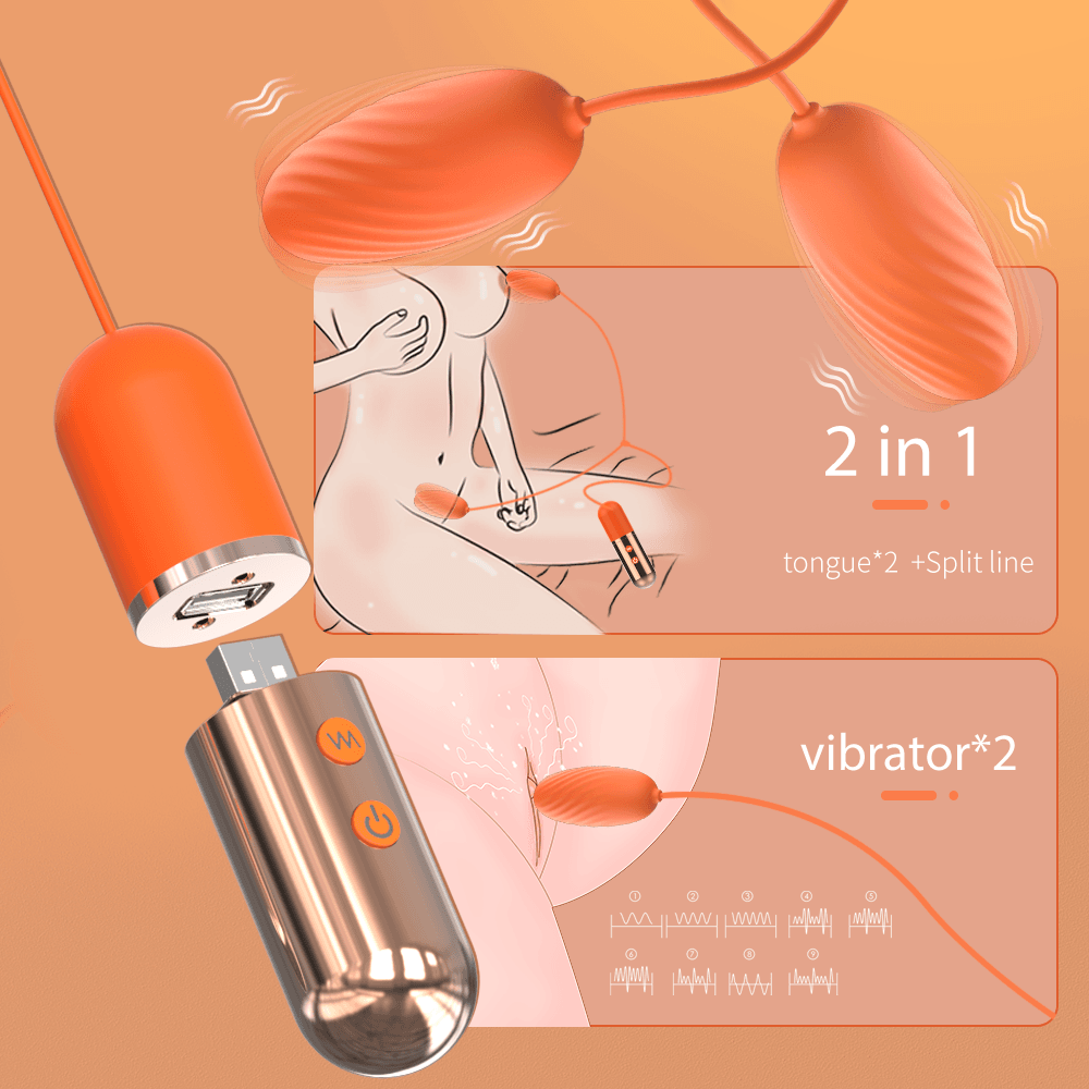 HelixCharge double silicone egg nine vibration modes