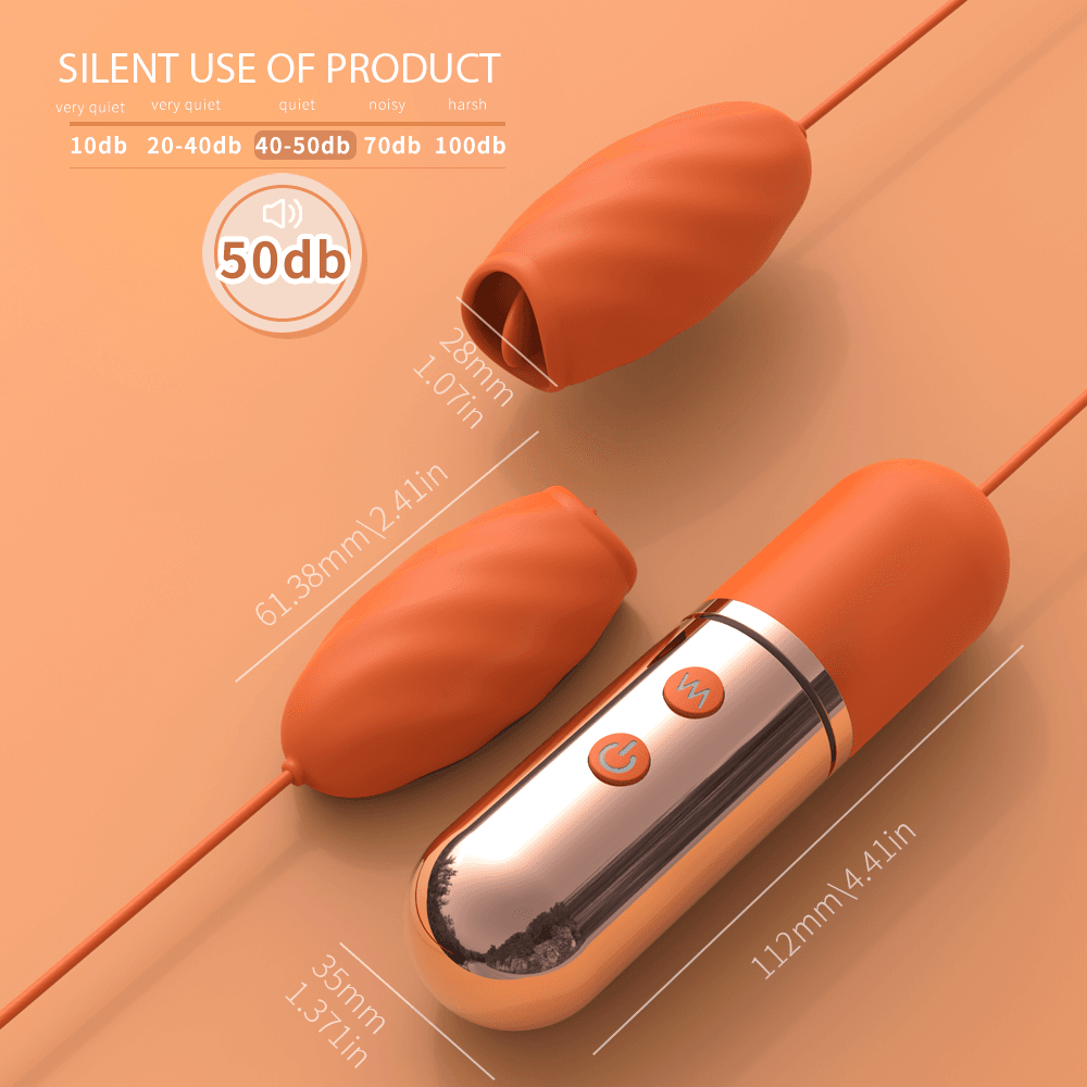 Dual tongue licking modes of LickTwins silicone vibrator